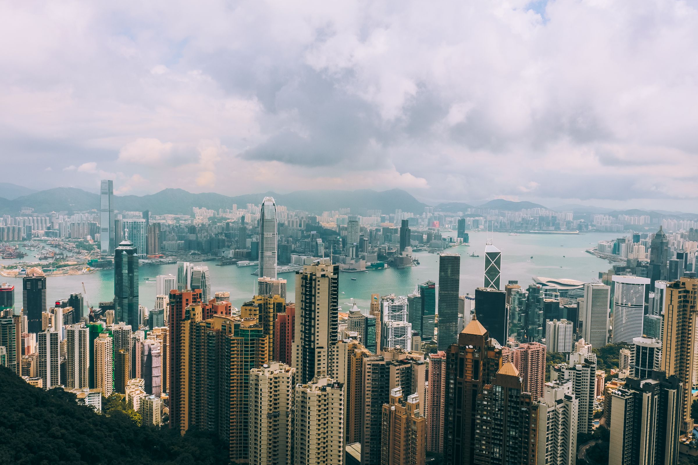 Hong Kong skyline from Victoria Peak